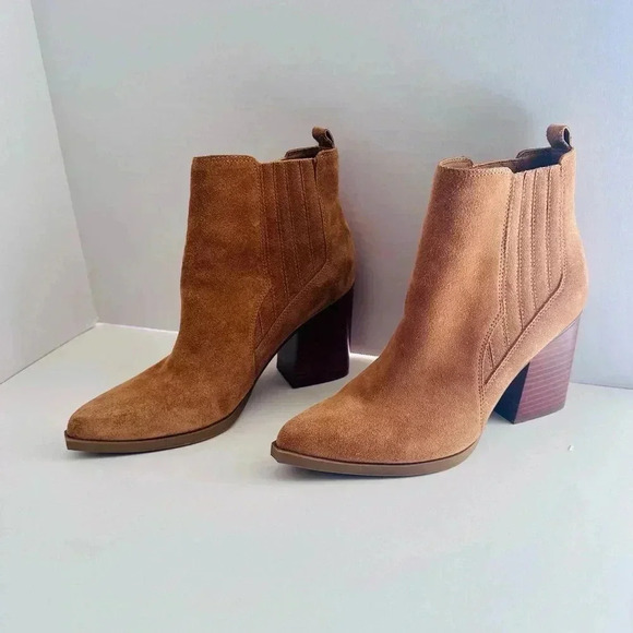 Marc Fisher Western Cowgirl Suede Boho Gadri Ankle boot size 7.5 - Picture 15 of 15